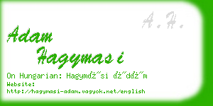 adam hagymasi business card